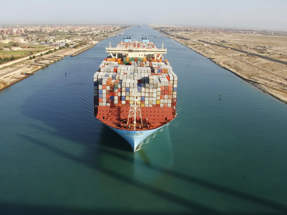 Suez Canal's Big Return: Mega Ship Transits After Months-Long Halt